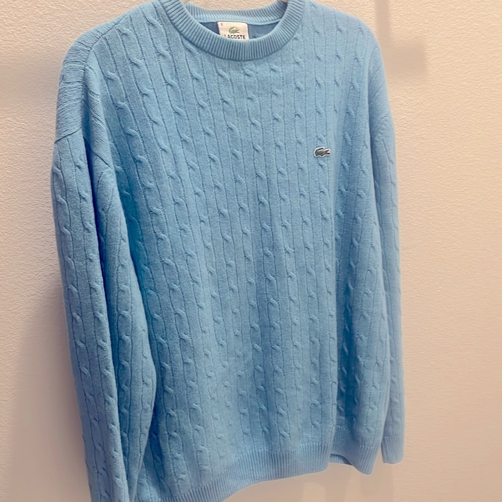 Men’s Lacoste Light Blue Wool Sweater